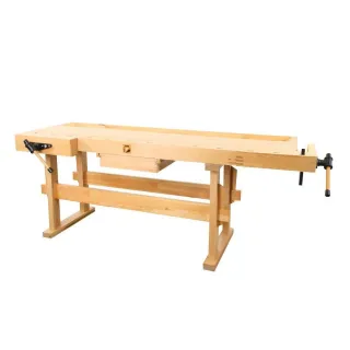 Дървена работна маса Holzmann WB210 / с чекмедже и 2 бр стяги