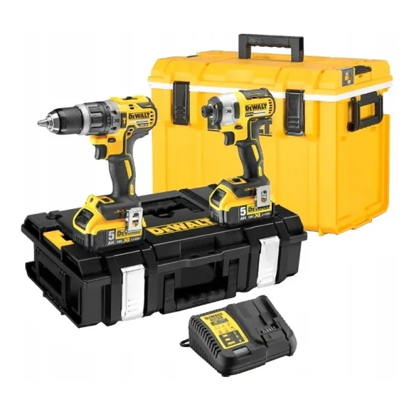 Комплект акумулаторни винтоверти DeWALT DCK266P2C/ 18V/ 2x5Ah