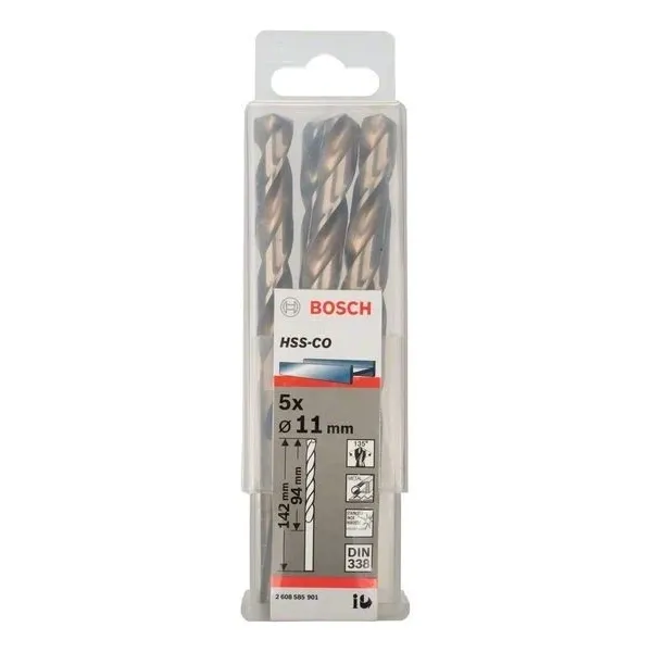 Свредло HSS-Co Standard line за метал на Bosch 11.0 mm - 5 броя