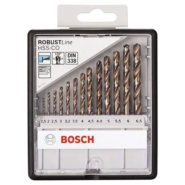 Свредла HSS-Co за метал на Bosch - 13 броя в кутия