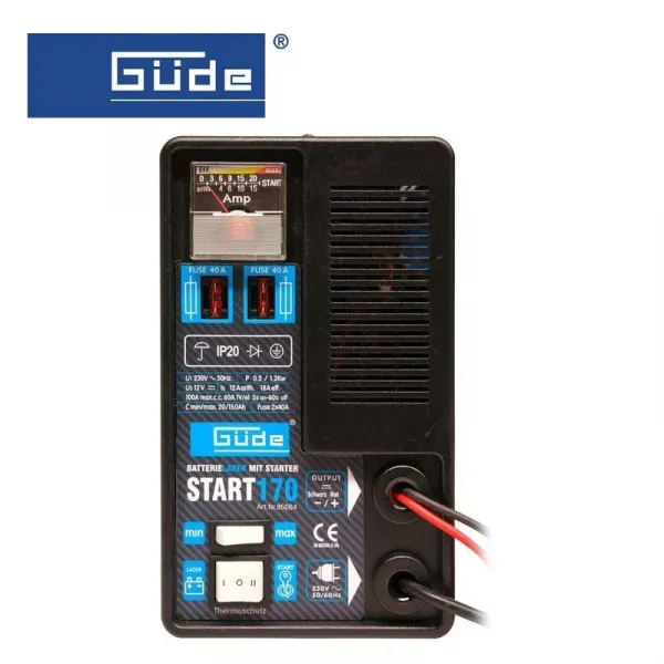 Зарядно-стартерно устройство GÜDE Start 170 / 200-1200 W , 12 V