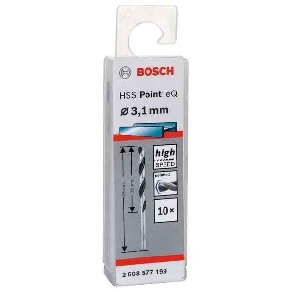 Свредло HSS за метал PoinTec 3.1 mm на Bosch комплект 10 бр.