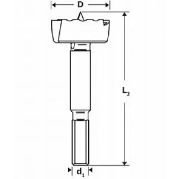 Свредло за панти и глухи отвори в дърво на Bosch 12.0 mm