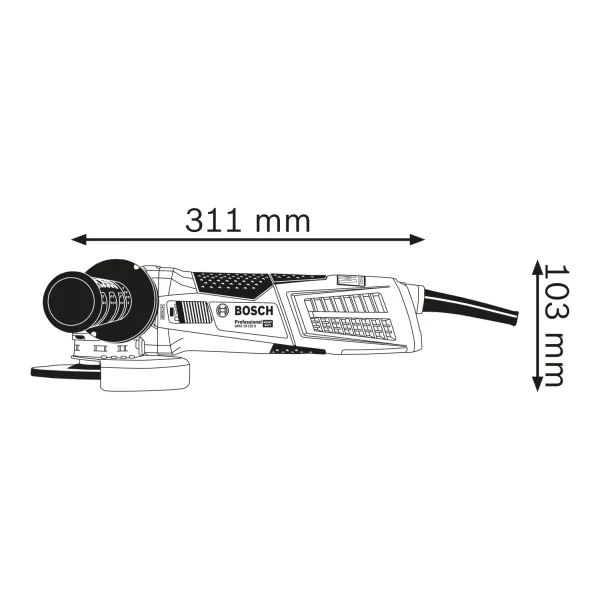 Ъглошлайф Bosch GWS 18-125 SPL Professional/1800 W, 125 mm /