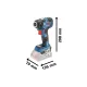 Акумулаторен ударен гайковерт Bosch GDR 18V-200 C / 2 x 4,0Ah ProCORE, L-Boxx