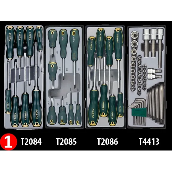 Количка с инструменти Force Tools 10217R/ 286 бр