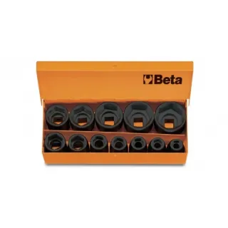Комплект ударни шестостенни вложки на 1/2 в метална кутия -12 броя Beta Tools 720/C