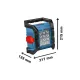 Акумулаторно осветително тяло Bosch GLI 18V-1200 C Professional, 14.4–18 V