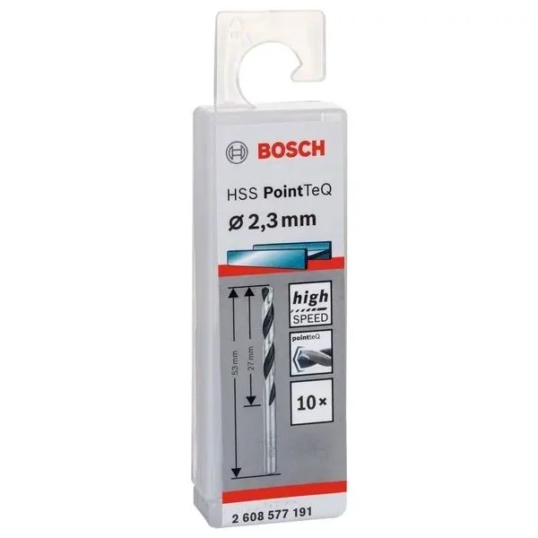 Свредло HSS за метал PoinTec 2.3 mm на Bosch комплект 10 бр.