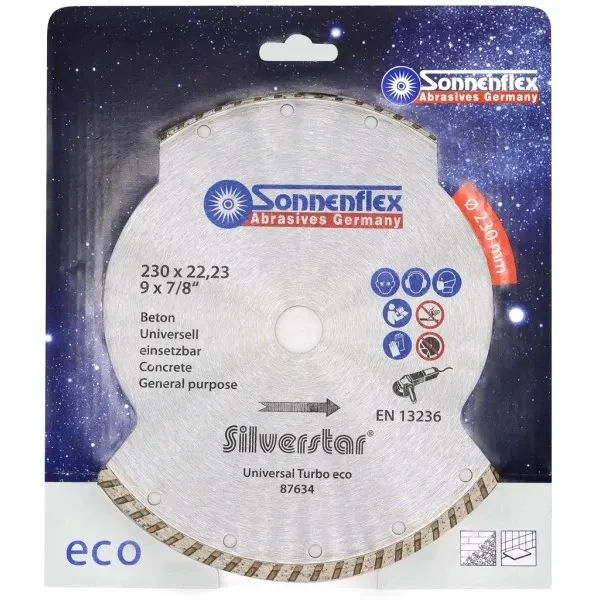 Диамантен диск за бетон SONNENFLEX SF87634 диаметър 230 мм