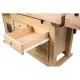 Дървена работна маса Holzmann WB210C / с 7 бр. чекмеджета и 2 бр. стяги