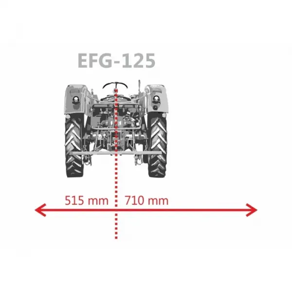 Мулчираща косачка за мотокултиватор JANSEN EFG-125, 122 см