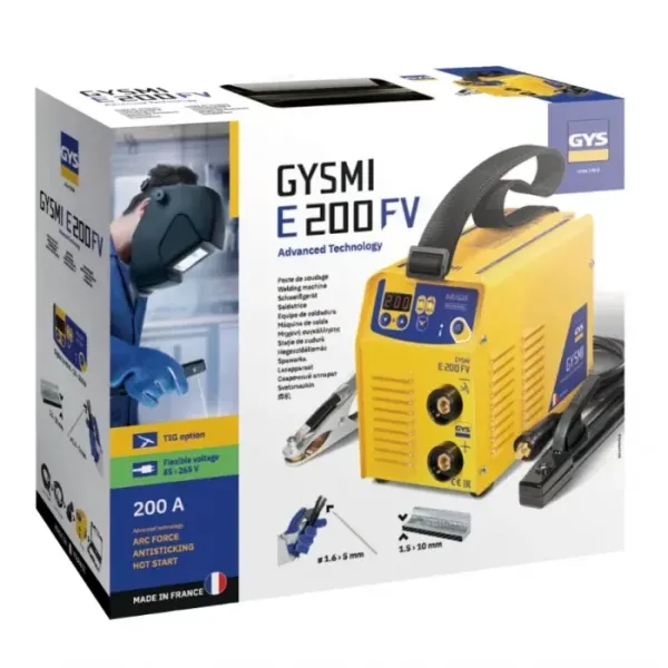 Инверторен електрожен GYS Gysmi E200 FV / 5-200 A
