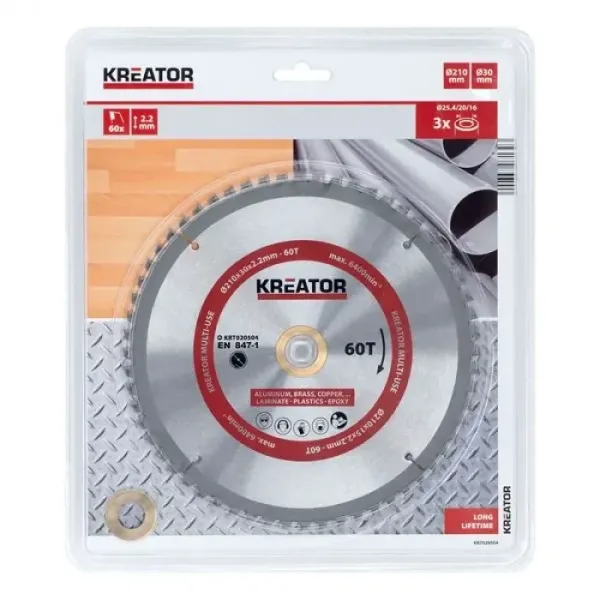 Диск за циркуляр Kreator KRT020504/ Ø210mm