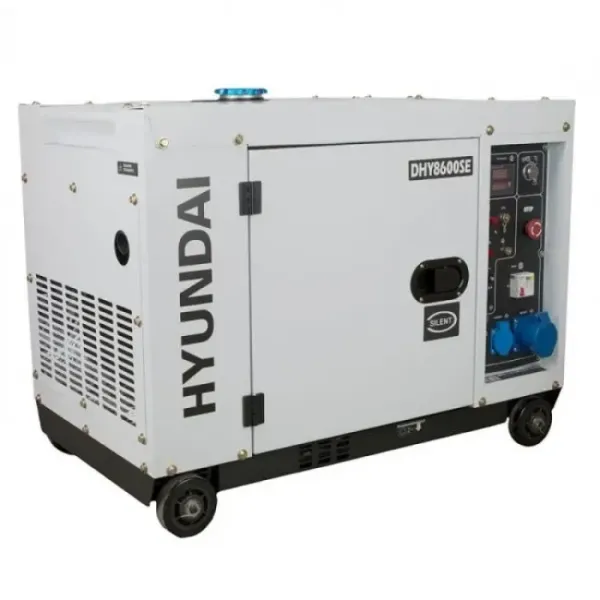 Дизелов генератор обезшумен Hyundai DHY 8600SE, 6.3 kW