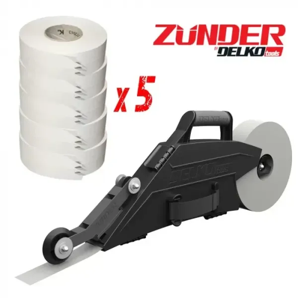Инструмент за фугиране на гипсокартон + 5 бр. ленти DELKO TOOLS ZUNDER