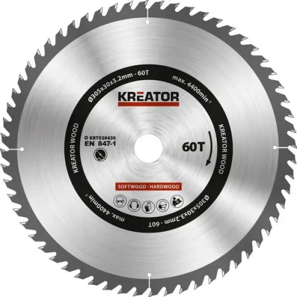 Диск за циркуляр Kreator KRT020430/ Ø305mm