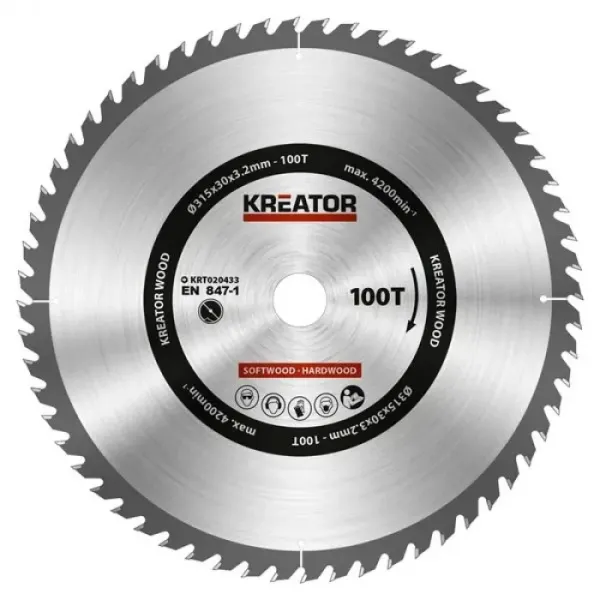 Диск за циркуляр Kreator KRT020433/ Ø315mm