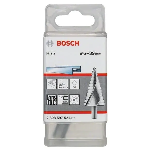 Стъпаловидно свредло HSS на Bosch 6 - 39 mm