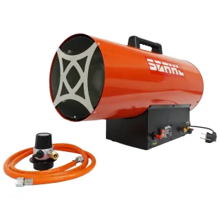 Газов калорифер STAHL SGAS50/ 50kW - комплект с редуцир вентил и маркуч
