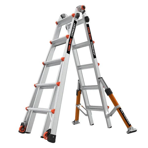 Алуминиева стълба Little Giant Conquest All-Terrain 4x5 M22/ 335-579 см