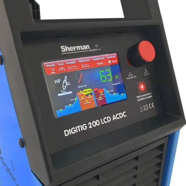 Инверторен ВИГ заваръчен апарат SHERMAN DIGITIG 200 LCD AC/DC/ 200A