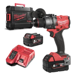 Акумулаторна ударна бормашина Milwaukee M18 FPD3-502X/ 18V/ 2x5Ah