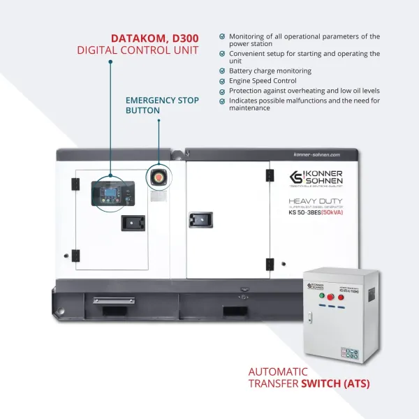 Авариен генератор за ток KOENNER-SOEHNEN KS 50-3BES/ 50 kVA