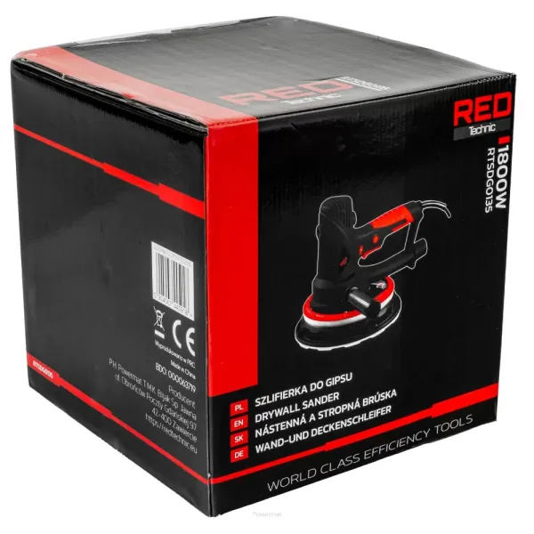 Шлайф за стени и тавани RED TECHNIC RTSDG0135/ 1.8kW