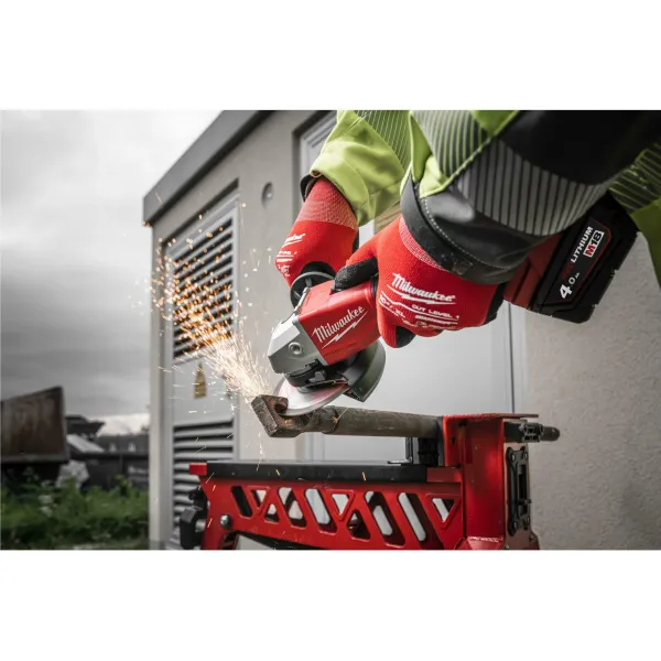 Акумулаторен ъглошлайф Milwaukee M18 BLSAG125X-402X/ 18V/ 2x4Ah