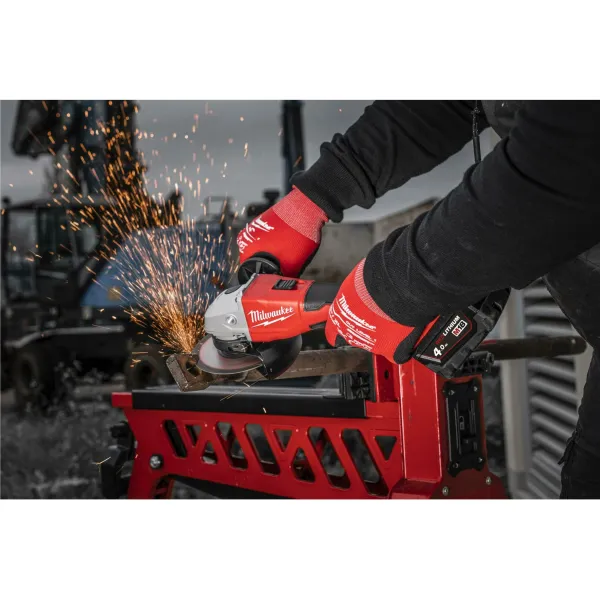 Акумулаторен ъглошлайф Milwaukee M18 BLSAG125X-402X/ 18V/ 2x4Ah