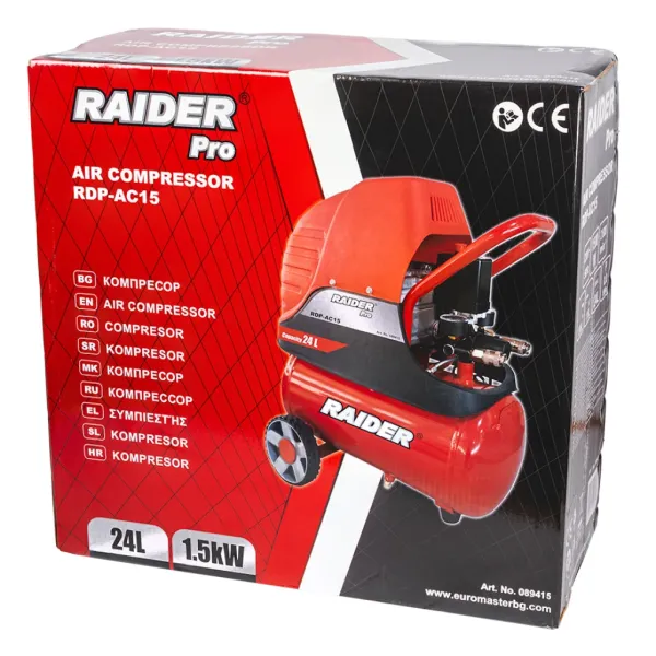 Компресор за въздух Raider RDP-AC15/ 1.5 kW