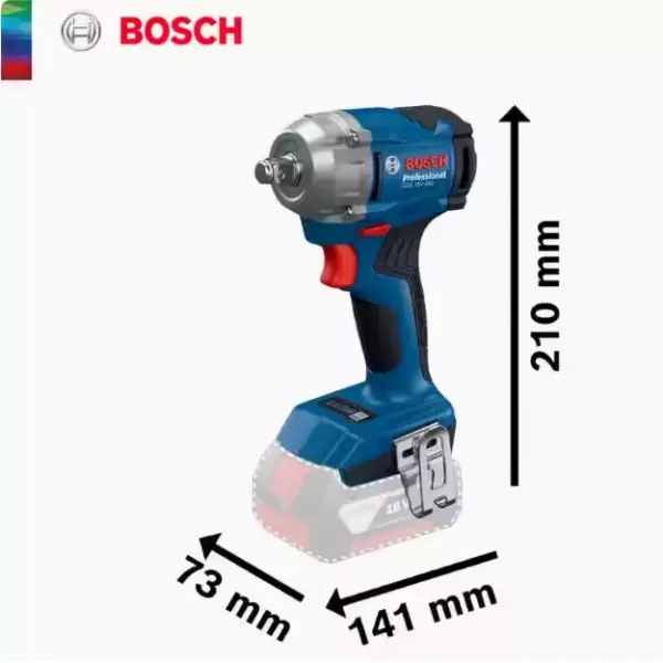 Акумулаторен ударен гайковерт Bosch GDS 18V-350/ 18V/ 2x4Ah