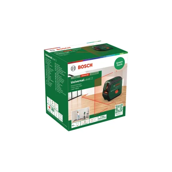 Лазер с кръстосани линии Bosch UniversalLevel 2/ 12 м