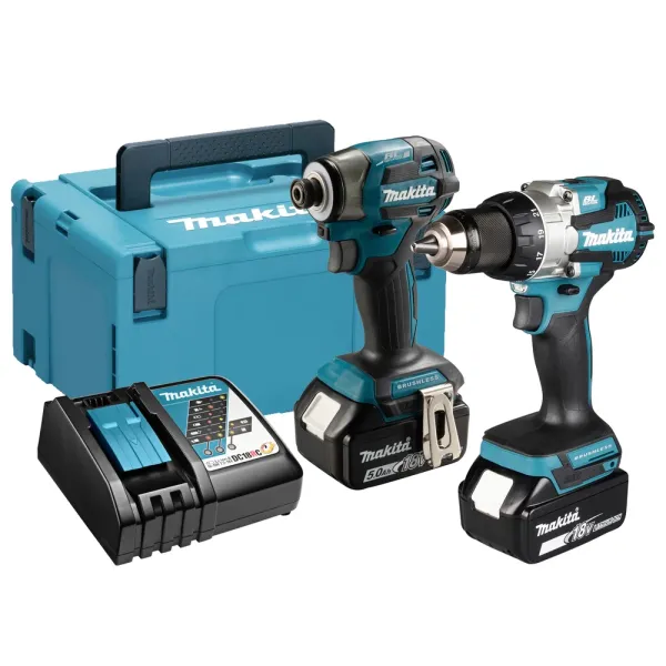 Комплект акумулаторни винтоверти Makita DLX2527TJ/ 18V/ 2x5Ah