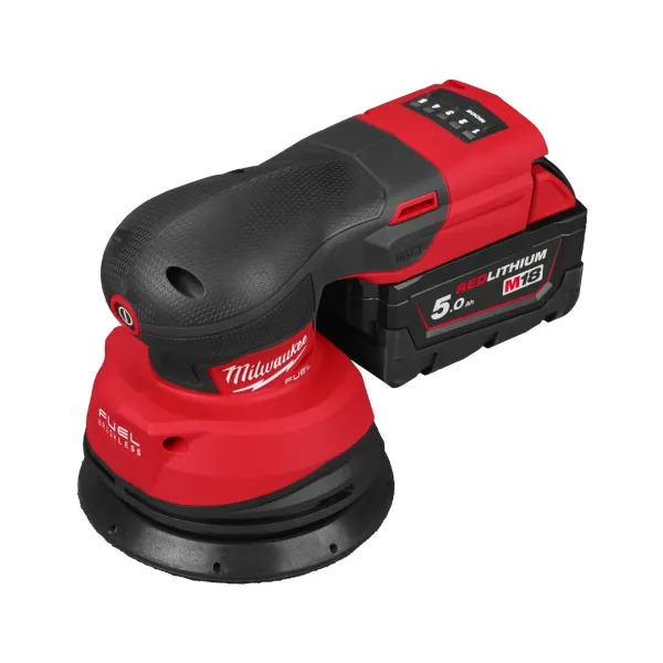 Акумулаторен ексцентършлайф Milwaukee M18FROS125-502X/ 18V/ 2x5Ah