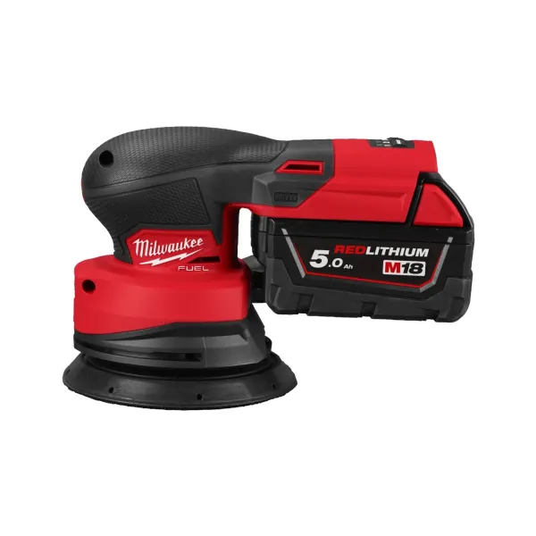 Акумулаторен ексцентършлайф Milwaukee M18FROS125-502X/ 18V/ 2x5Ah