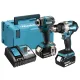 Комплект акумулаторни винтоверти Makita DLX2527TJ/ 18V/ 2x5Ah