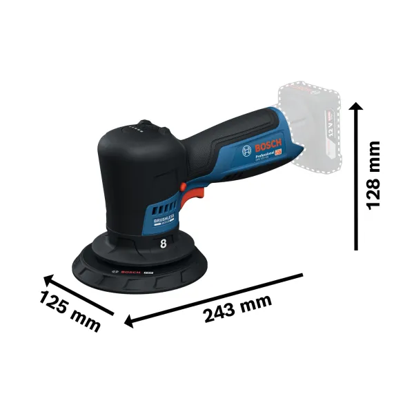 Акумулаторна машина за полиране Bosch GPX 12V-125/ 12V