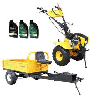 Комплект мотофреза с ремарке и аксесоари ProGARDEN PAC873D/ 7 hp
