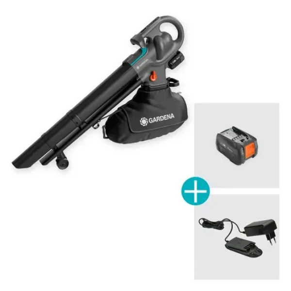 Акумулаторна духалка за листа Gardena PowerJetCollect 18V P4A Set/ 18V/ 4Ah
