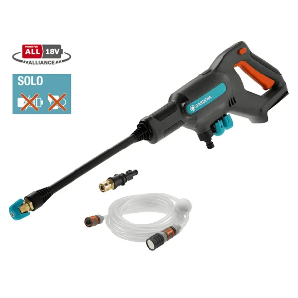 ПРОМО ПАКЕТ! Акумулаторна водоструйка AquaClean 24/18V P4A + подарък зарядно и батерия GARDENA