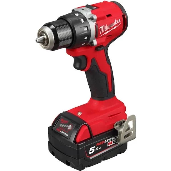 Акумулаторен винтоверт Milwaukee M18BLDDRC-502C/ 18V/ 2x5Ah
