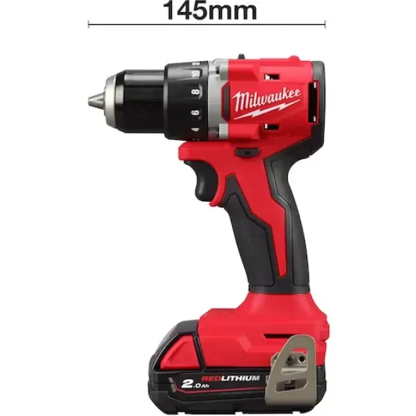 Акумулаторен ударен винтоверт Milwaukee M18BLDDRC-202C/ 18V/ 2x2Ah