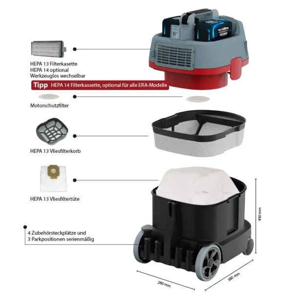 Акумулаторна прахосмукачка SPRiNTUS ERA iGO/ 36V/ 2x5Ah