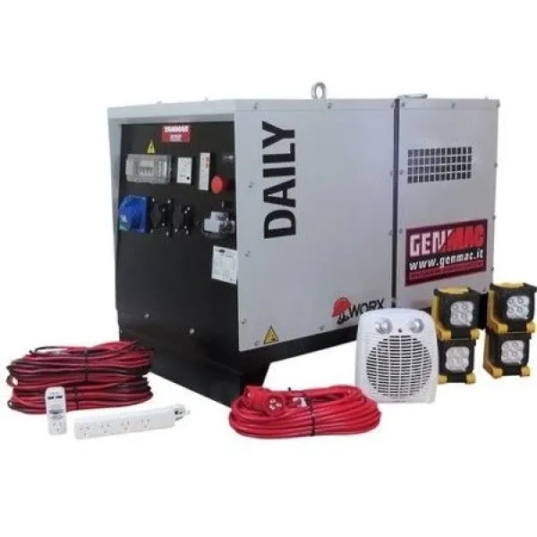 Дизелов генератор GENMAC Daily G7000KS-M MA QFDP-RGK30-PT7+AVR+GP/ 7.0 kVA