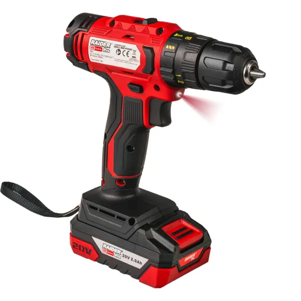 Комплект акумулаторни бормашина и гайковерт Raider RDP-PCD20&PBIW20 R20/ 20V/ 2х2Ah