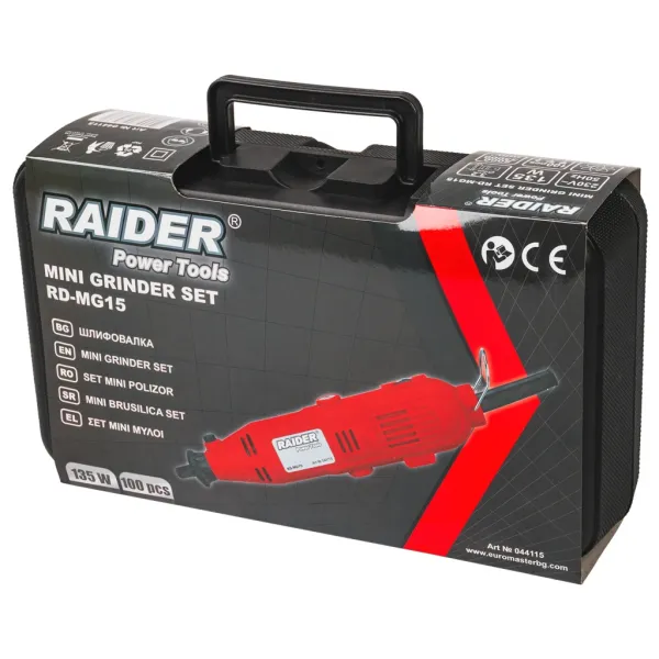 Електрически прав шлайф Raider RD-MG15/ 135W