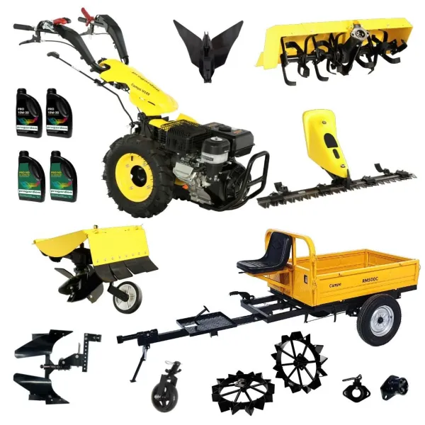 Комплект мотофреза с ремарке и аксесоари ProGARDEN Campo U16E/ 14hp