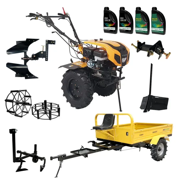 Комплект мотофреза с ремарке и аксесоари ProGARDEN PAC1844C/ 18hp